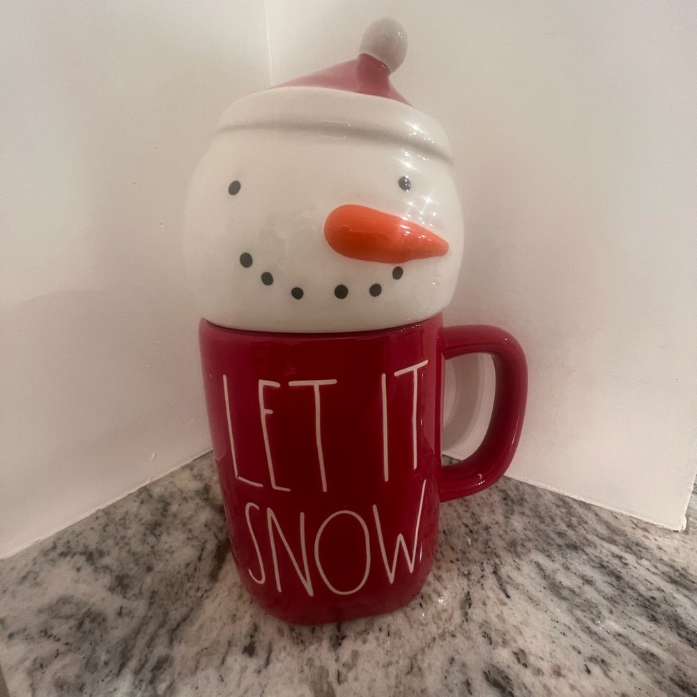 Let it snow snowman mug